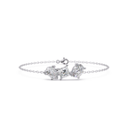 Minimalist Multi Shape Diamond Bracelet for Women