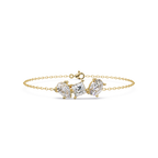 Minimalist Multi Shape Diamond Bracelet for Women