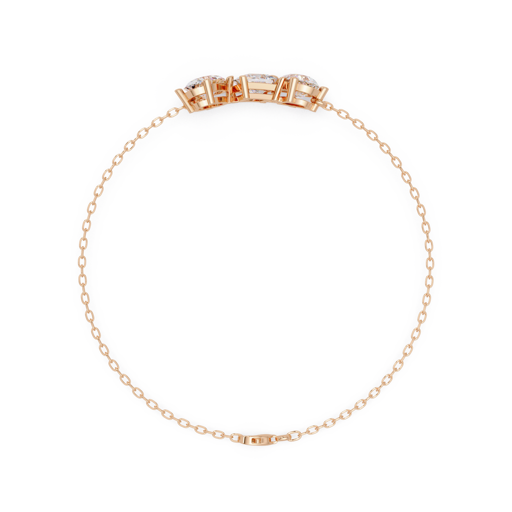 Minimalist Multi Shape Diamond Bracelet for Women