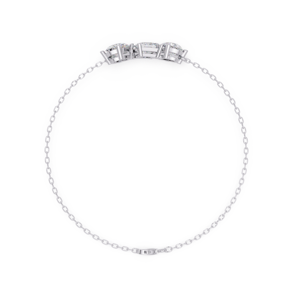 Minimalist Multi Shape Diamond Bracelet for Women