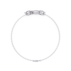 Minimalist Multi Shape Diamond Bracelet for Women