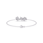 Minimalist Multi Shape Diamond Bracelet for Women