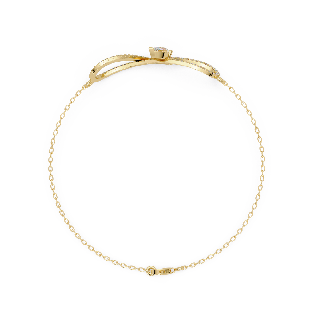 Infinity Heart Diamond Bracelet for Women