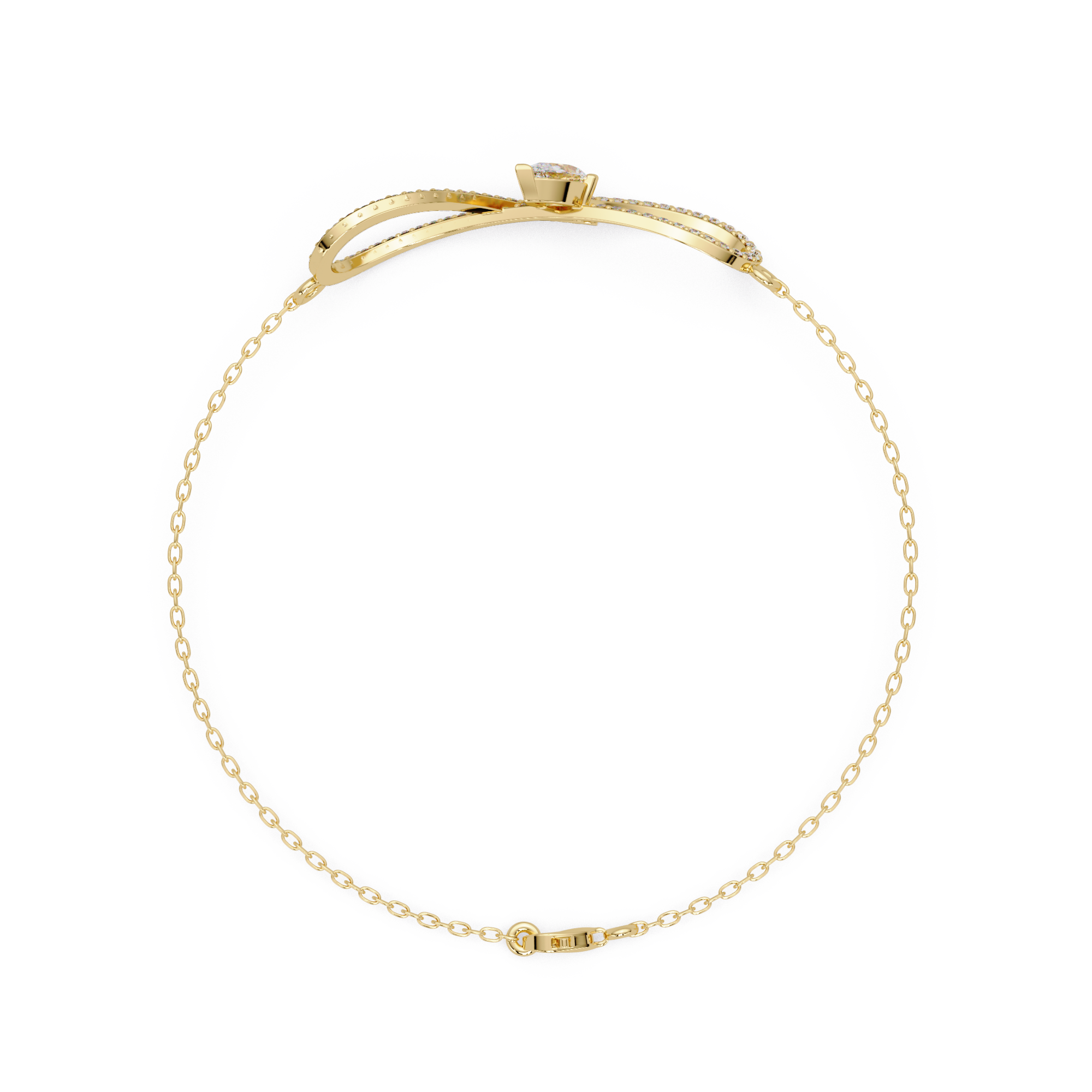 Infinity Heart Diamond Bracelet for Women
