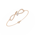 Infinity Heart Diamond Bracelet for Women