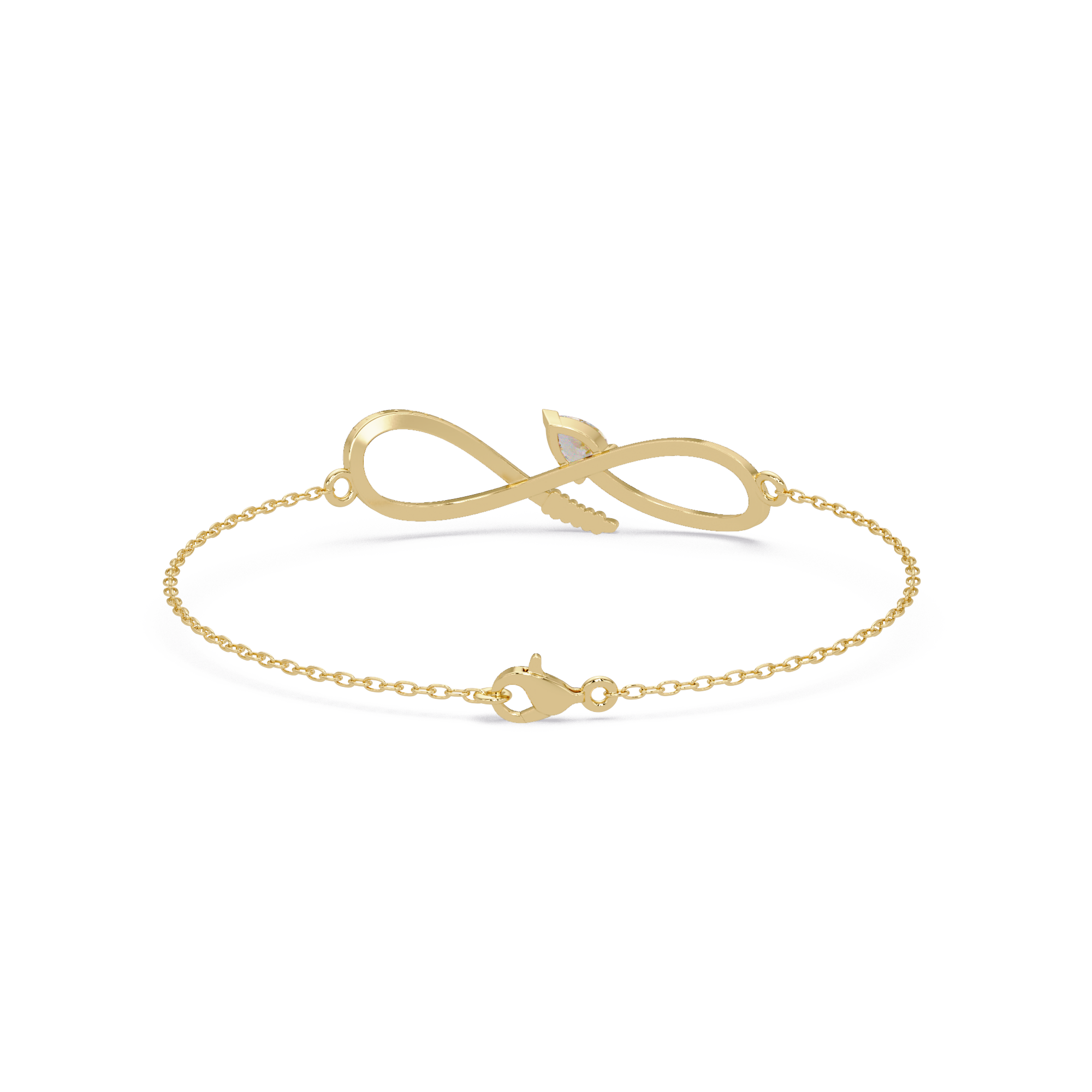 Infinity Heart Diamond Bracelet for Women