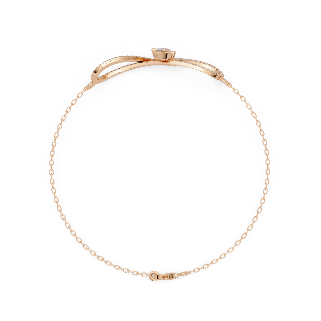 Infinity Heart Diamond Bracelet for Women