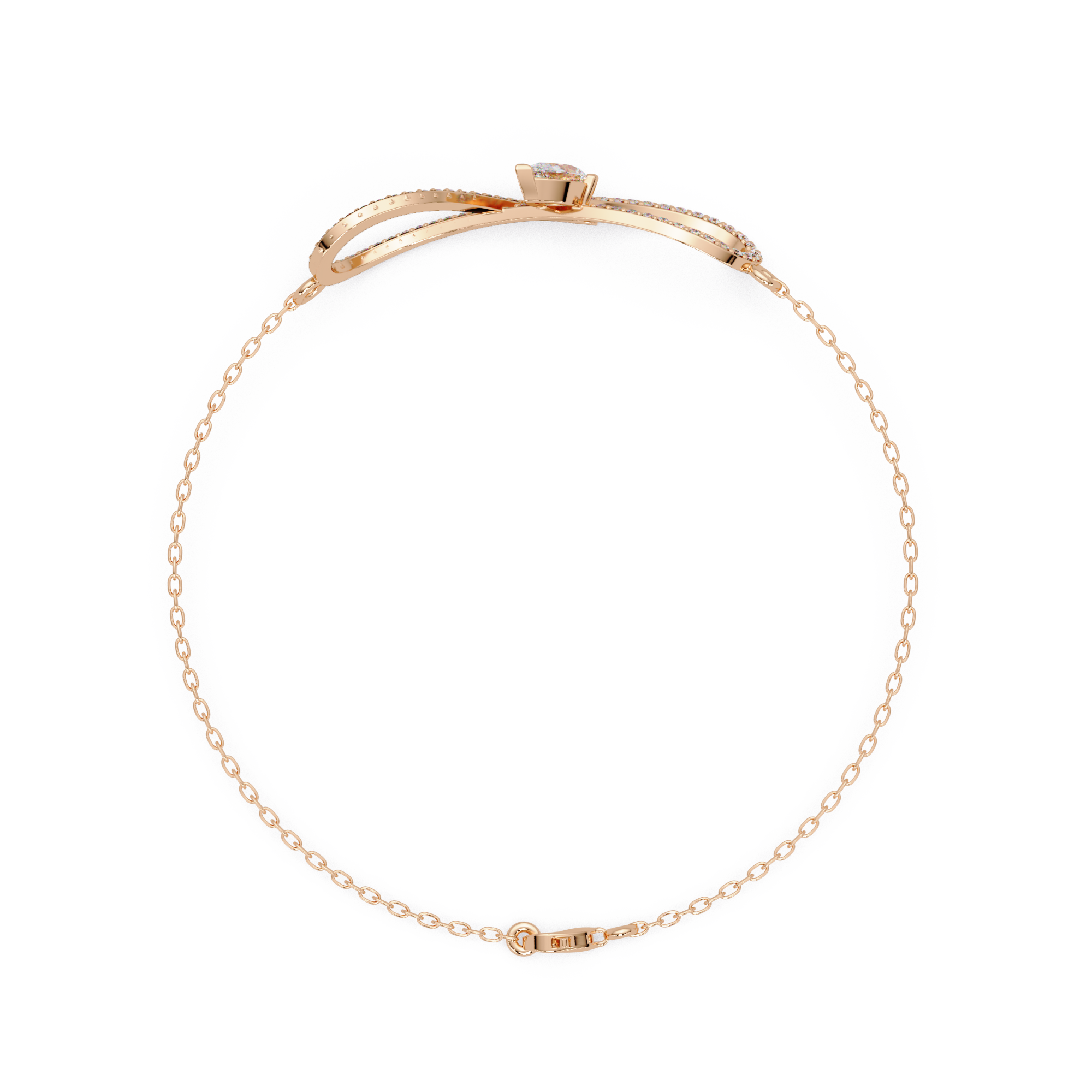 Infinity Heart Diamond Bracelet for Women