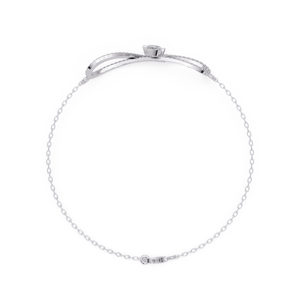 Infinity Heart Diamond Bracelet for Women