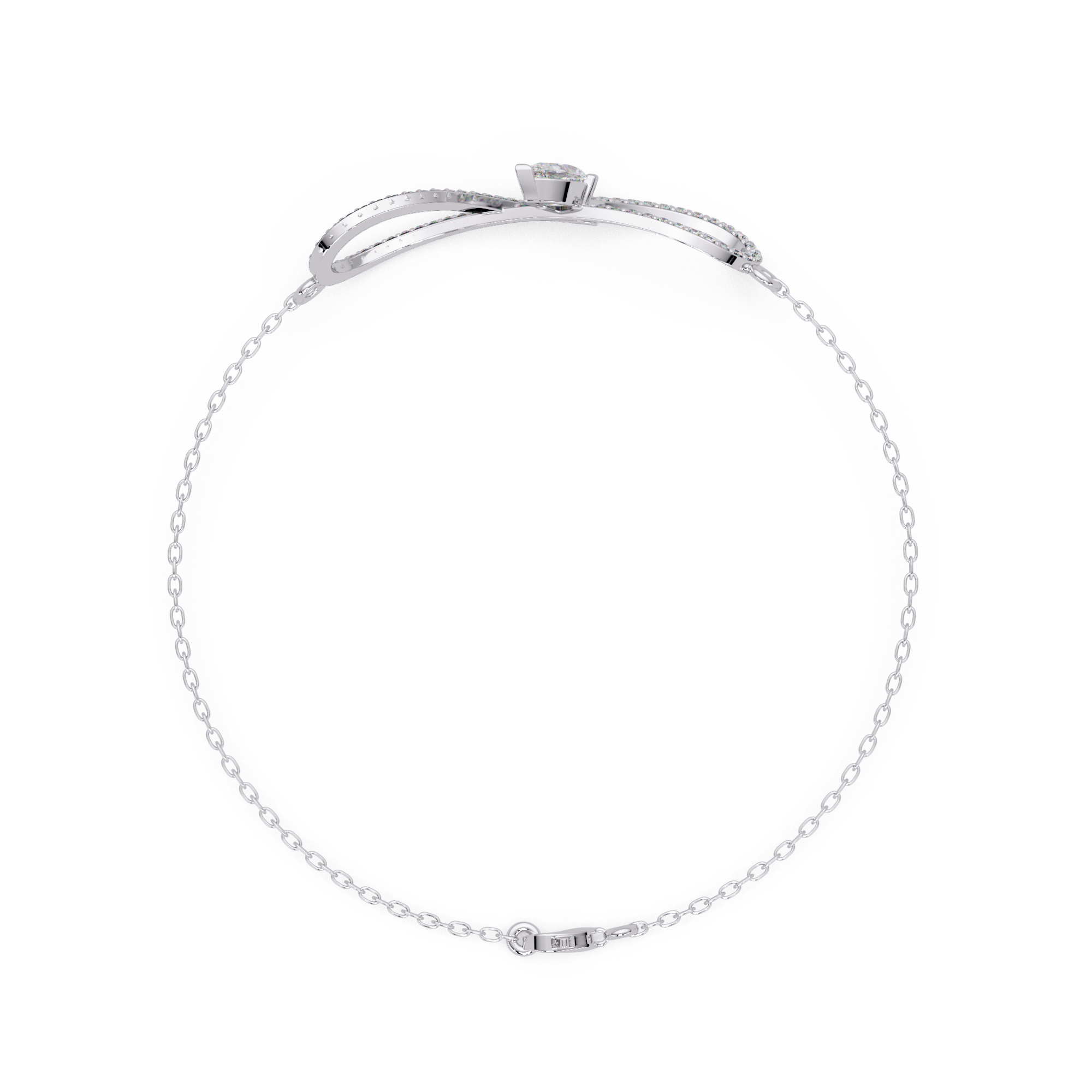 Infinity Heart Diamond Bracelet for Women