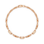 Floral Emerald-Cut Diamond Bracelet for Women