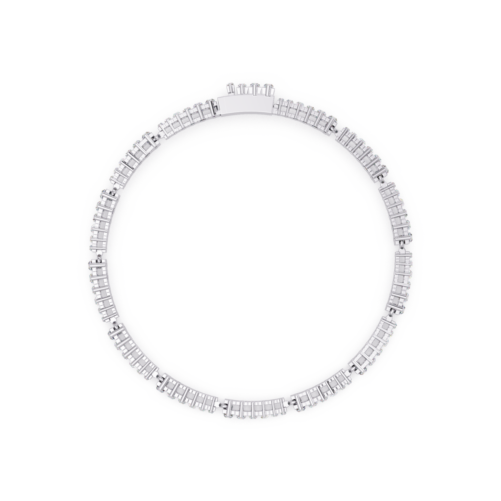 Luxury Baguette Cut Tennis Bracelet for Women