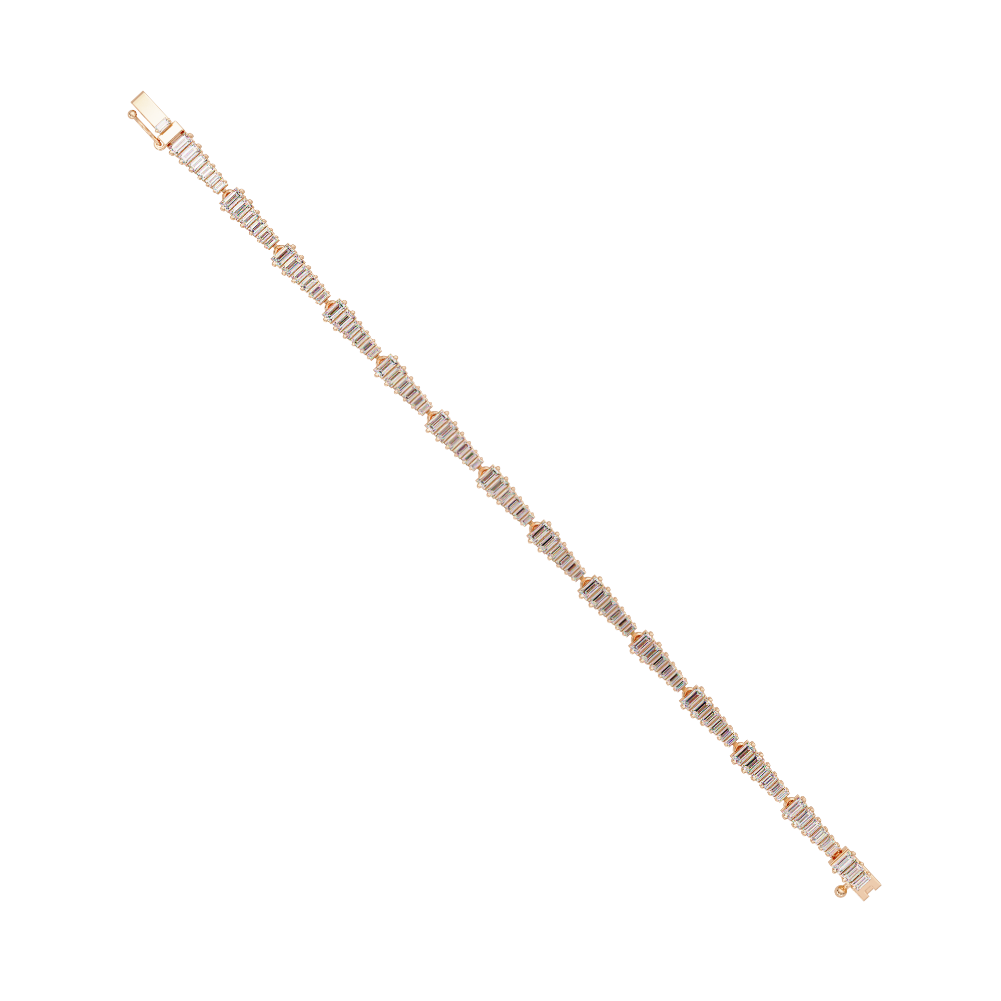 Luxury Baguette Cut Tennis Bracelet for Women