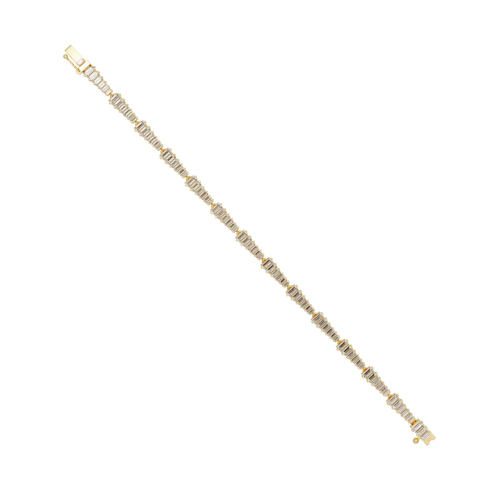 Luxury Baguette Cut Tennis Bracelet for Women