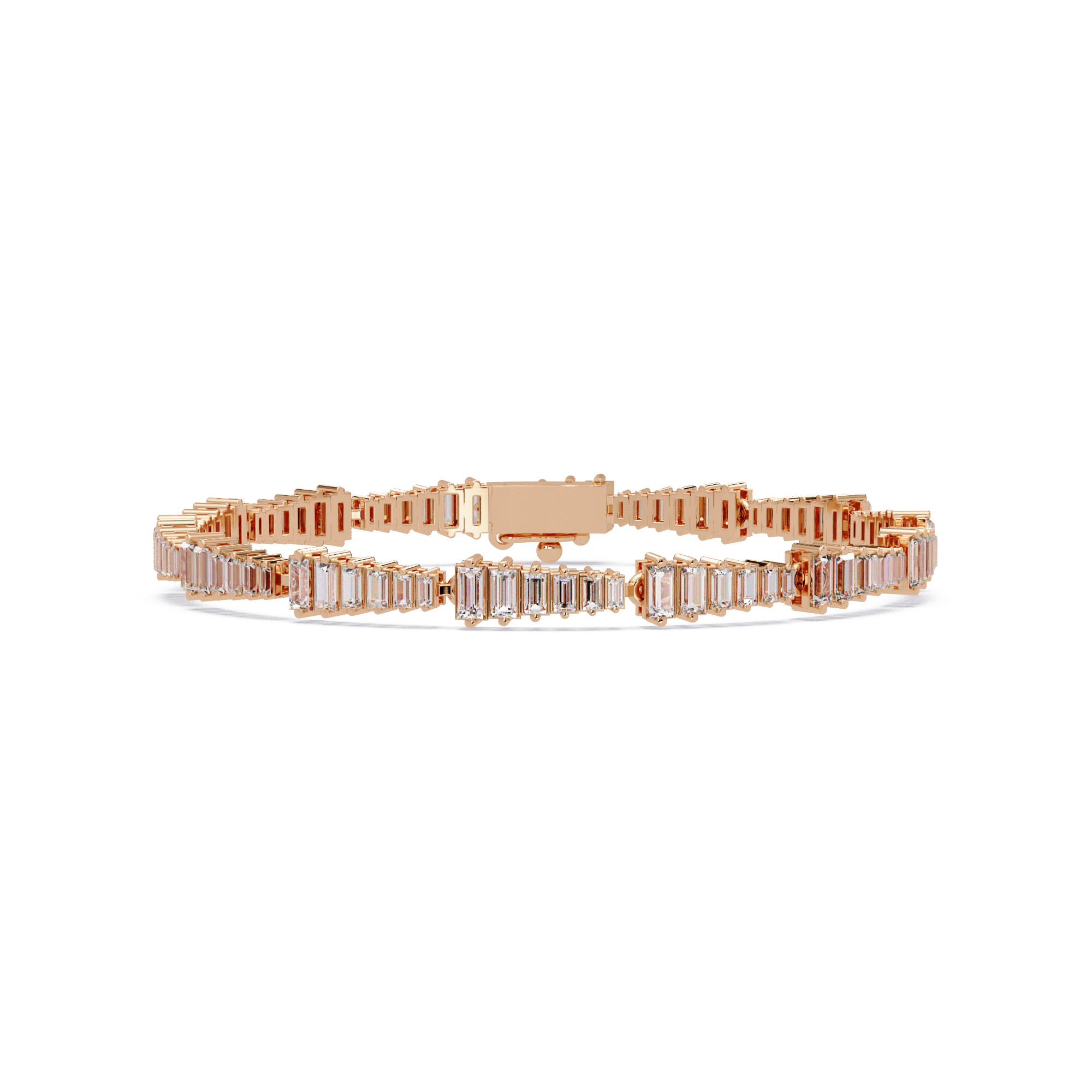 Luxury Baguette Cut Tennis Bracelet for Women