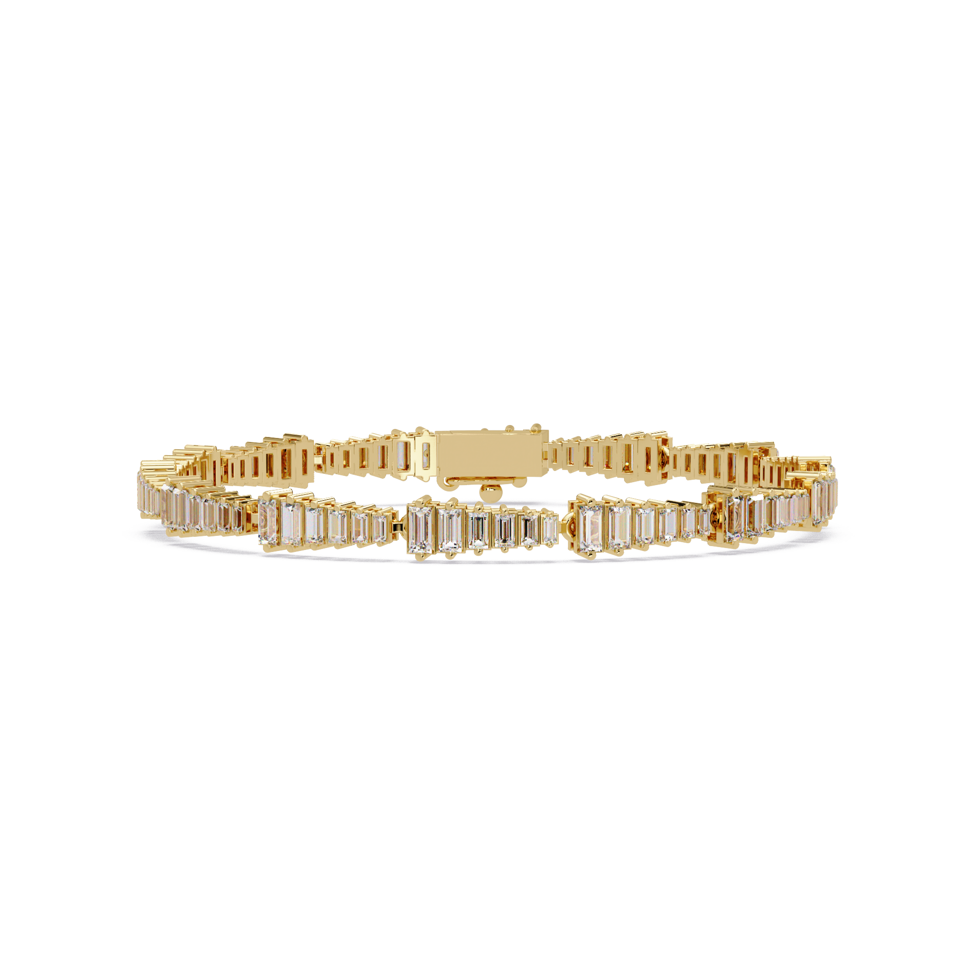 Luxury Baguette Cut Tennis Bracelet for Women