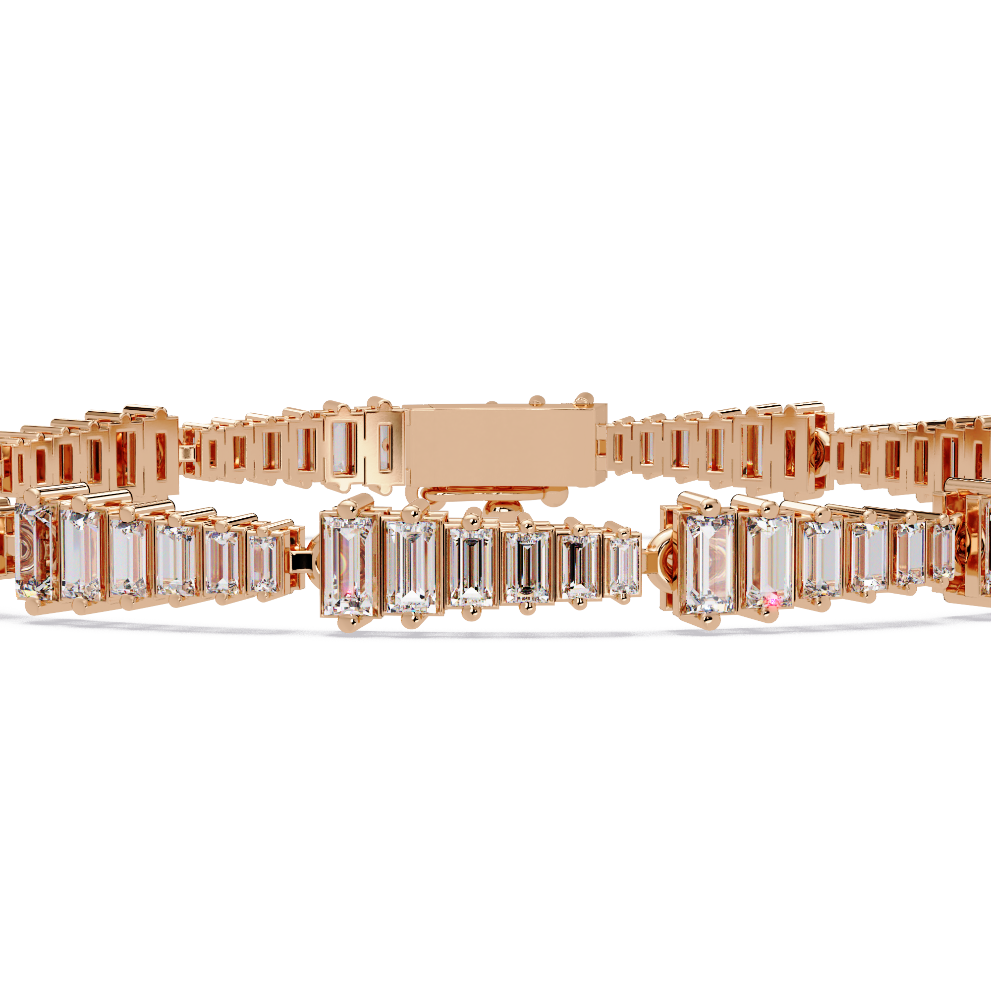 Luxury Baguette Cut Tennis Bracelet for Women