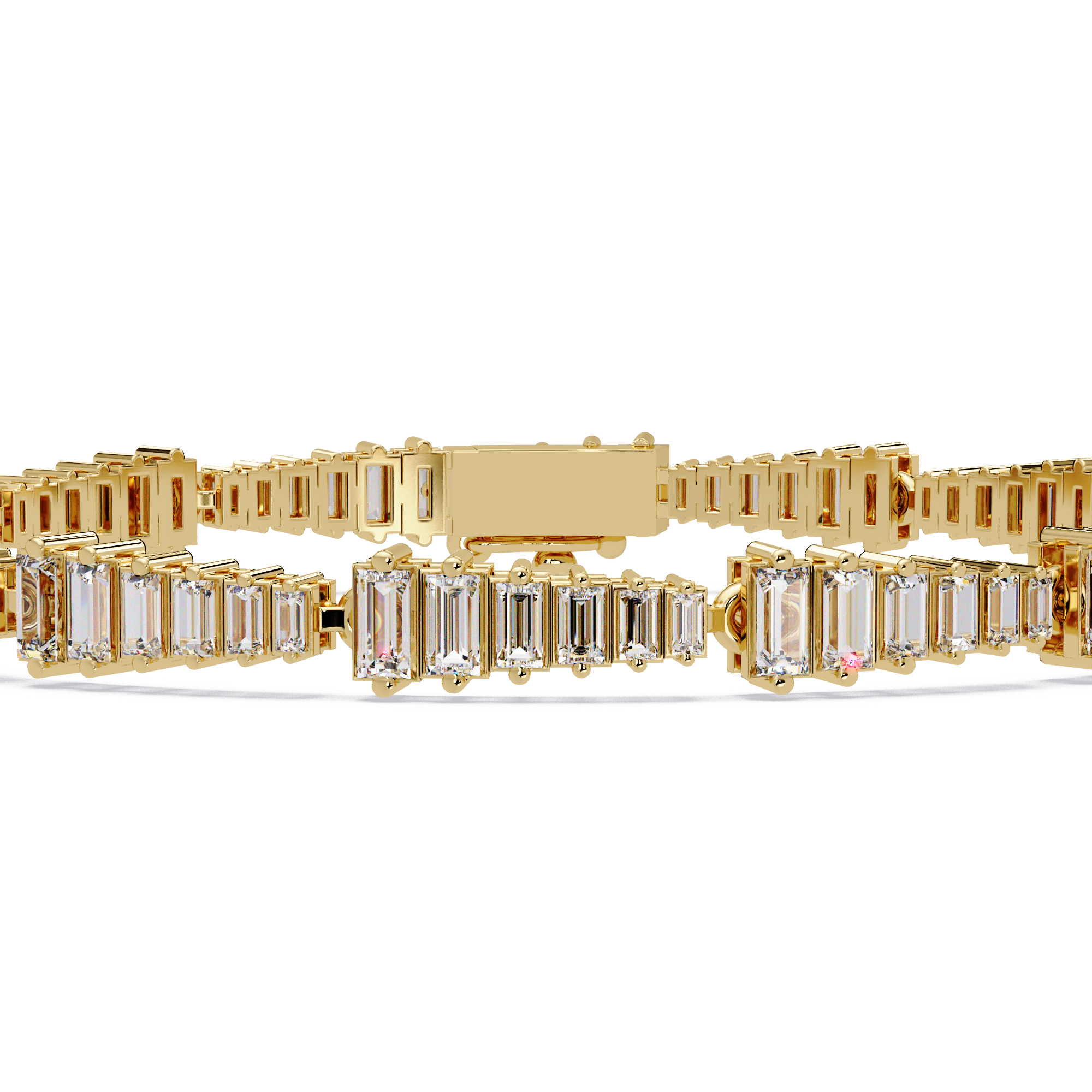 Luxury Baguette Cut Tennis Bracelet for Women