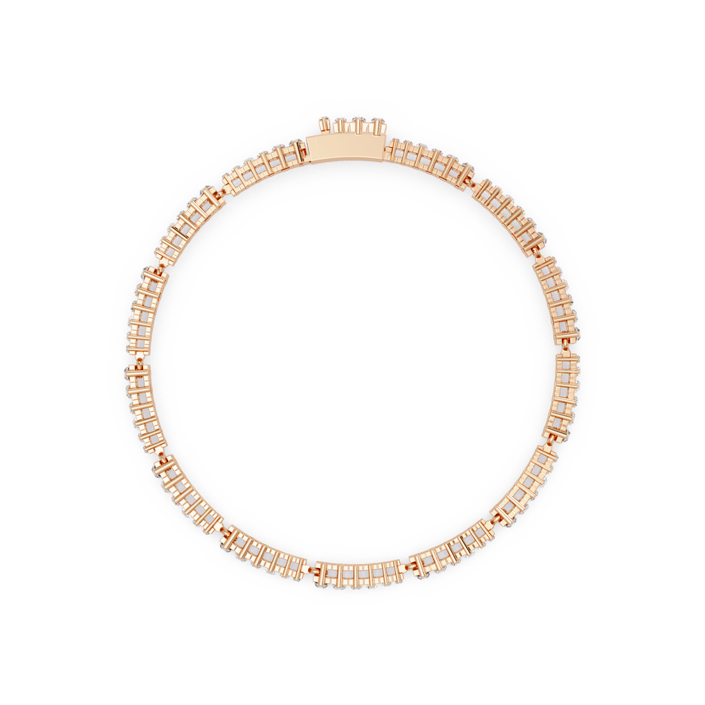 Luxury Baguette Cut Tennis Bracelet for Women