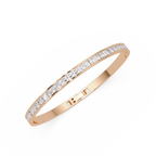 Princess Cut Diamond Tennis Bangle Bracelet