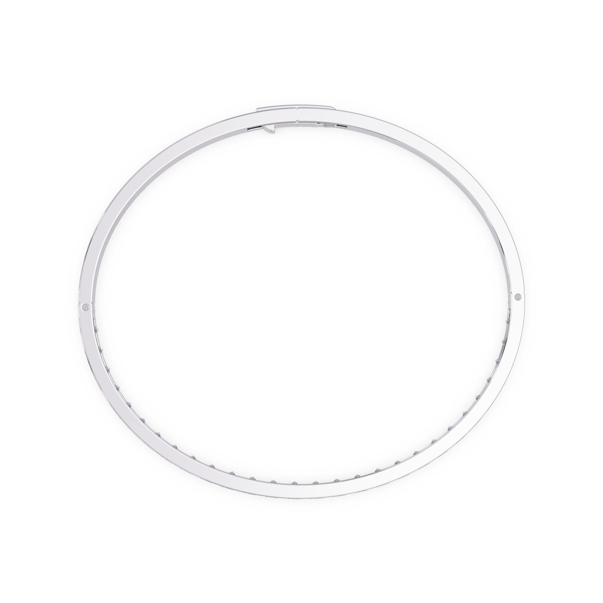 Princess Cut Diamond Tennis Bangle Bracelet