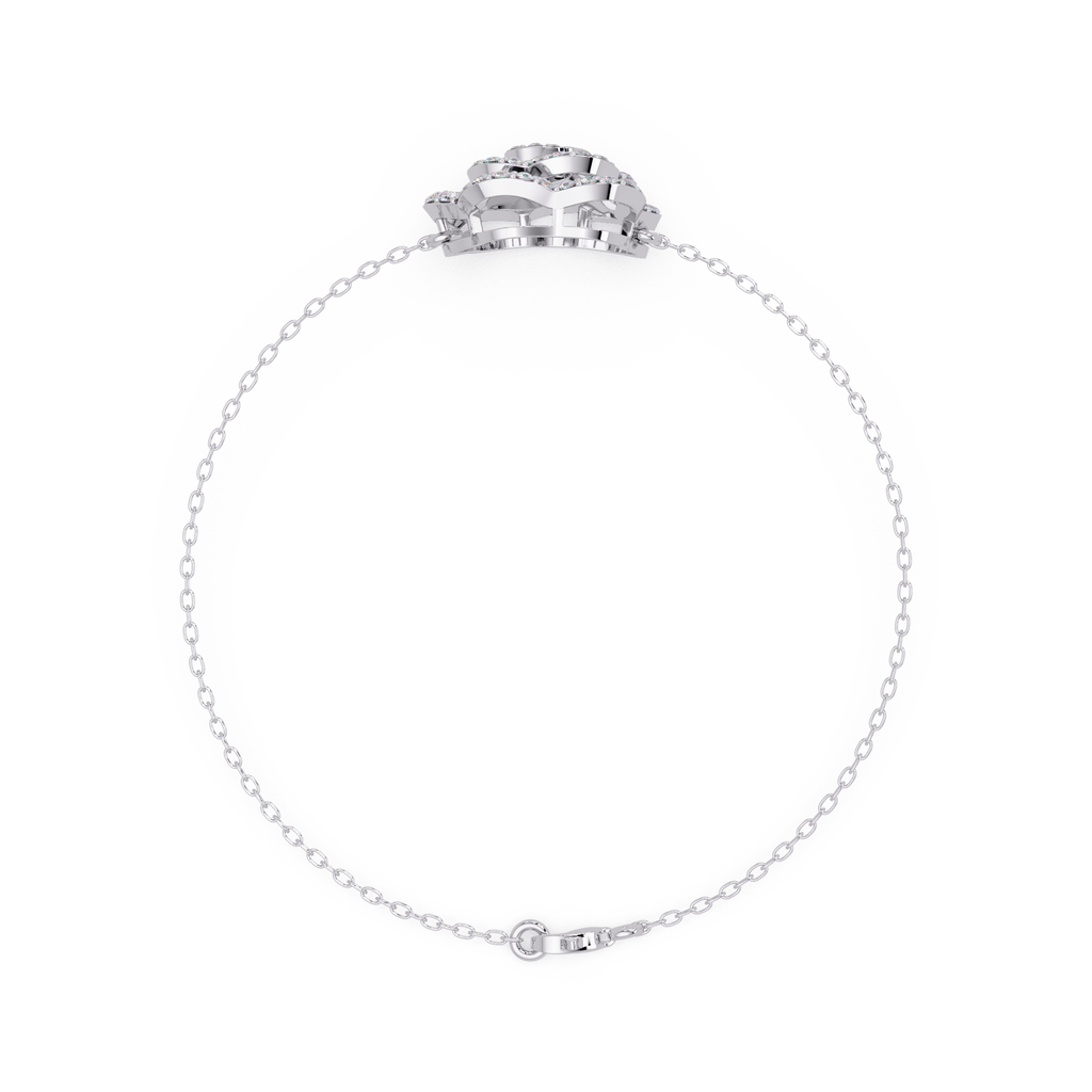 Elegant Floral Diamond Bracelet for Women