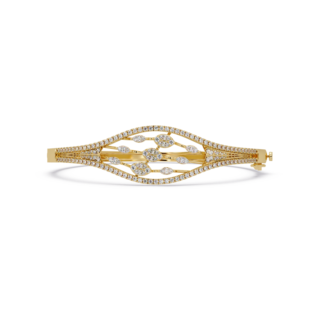 Openwork Marquise Diamond Bracelet
