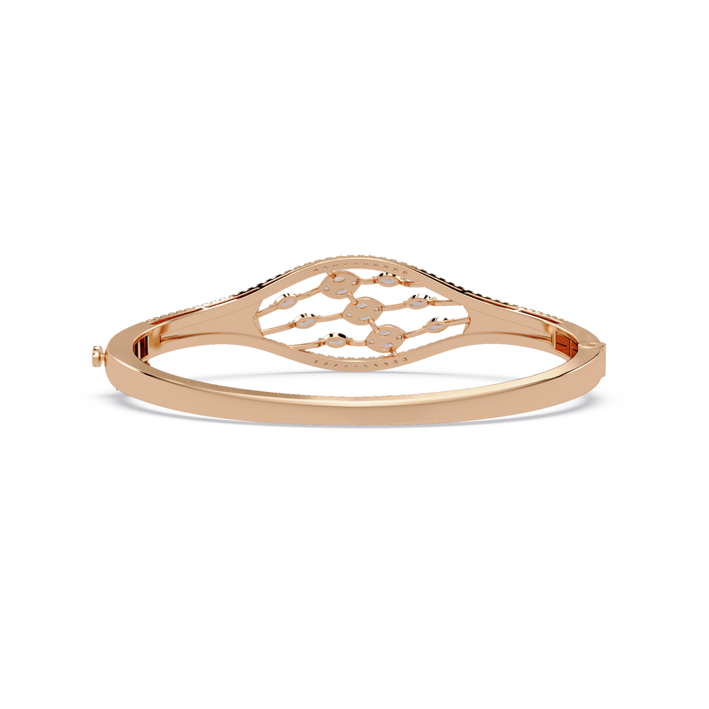 Openwork Marquise Diamond Bracelet