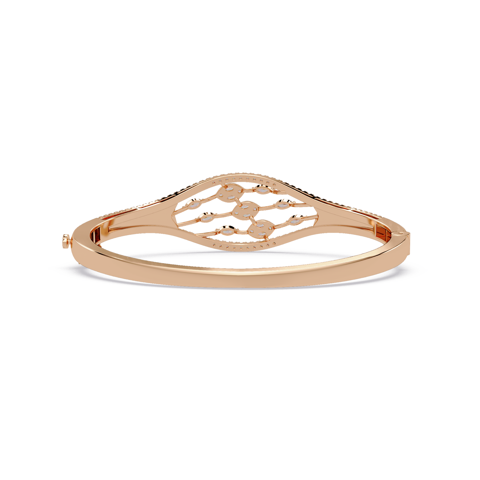 Openwork Marquise Diamond Bracelet