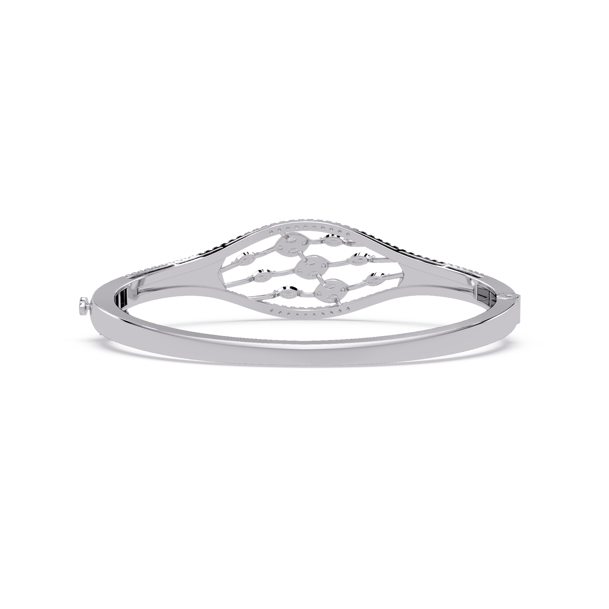 Openwork Marquise Diamond Bracelet