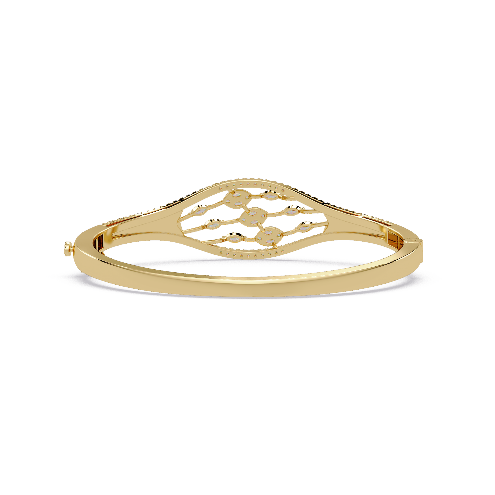 Openwork Marquise Diamond Bracelet