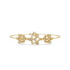 Floral Diamond Station Bracele