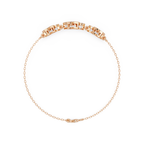 Floral Diamond Station Bracele