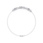 Floral Diamond Station Bracele