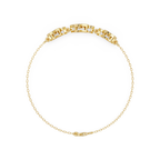 Floral Diamond Station Bracele