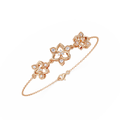 Floral Diamond Station Bracele
