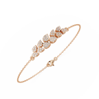 Diamond Leaf Chain Bracelet
