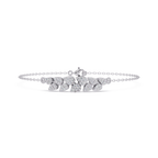 Diamond Leaf Chain Bracelet