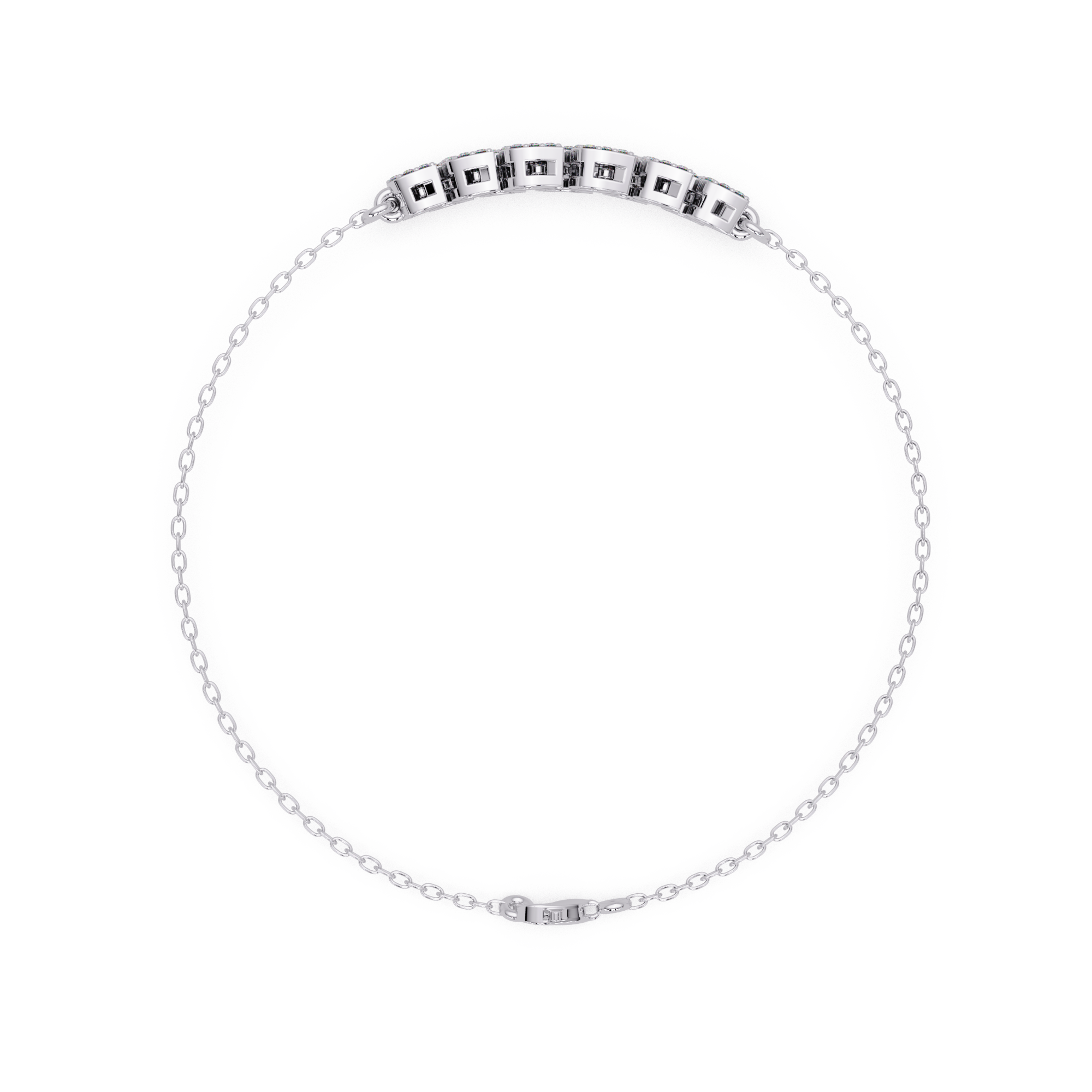 Diamond Leaf Chain Bracelet