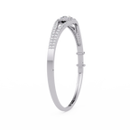 Open Cushion Halo Diamond Bracelet