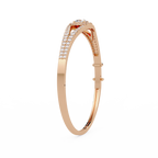 Open Cushion Halo Diamond Bracelet