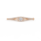 Oval Halo Diamond Bracelet