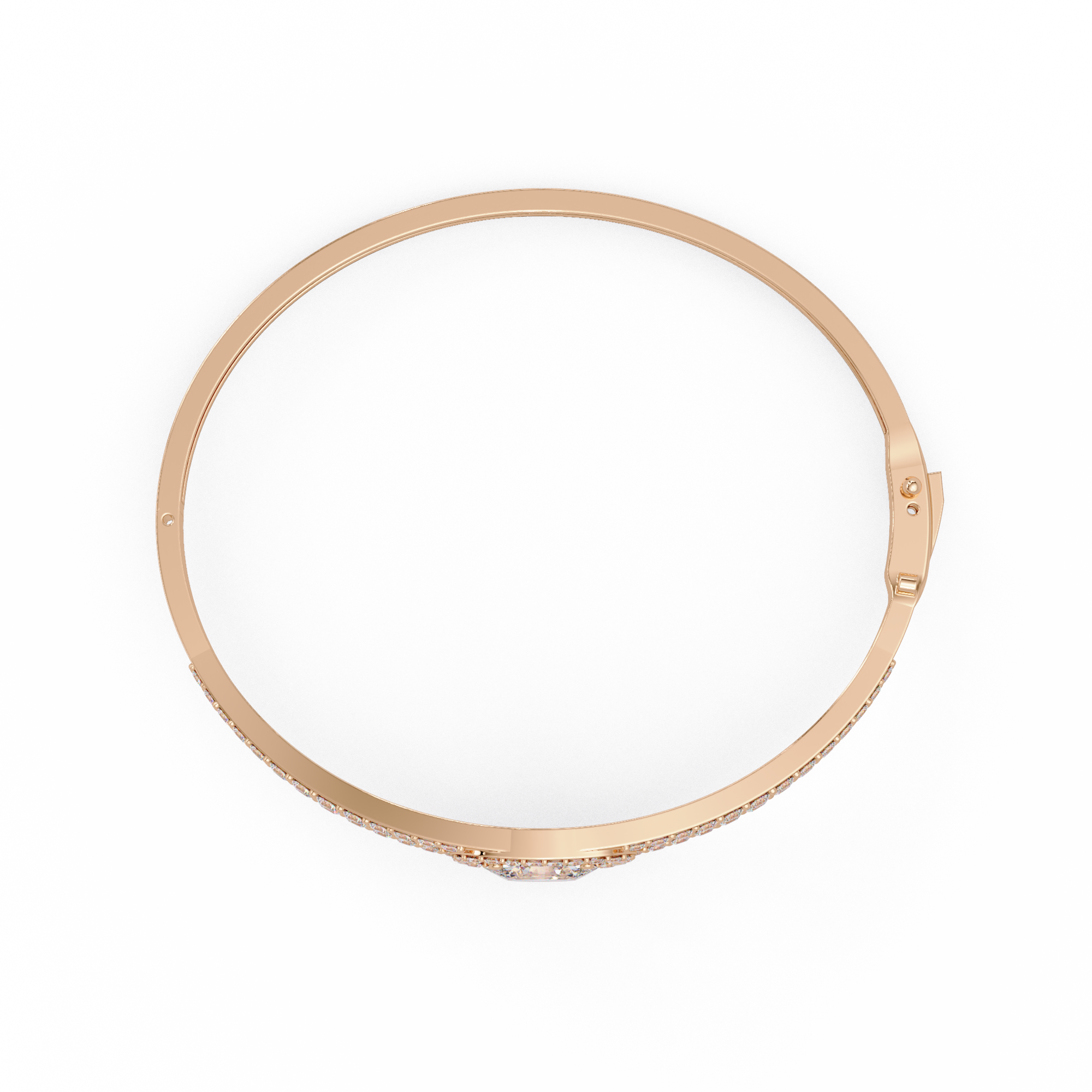 Oval Halo Diamond Bracelet