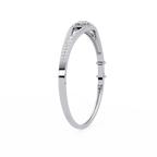 Round Brilliant Diamond Split Shank Halo Tennis Bracelet