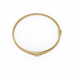 Round Brilliant Diamond Split Shank Halo Tennis Bracelet