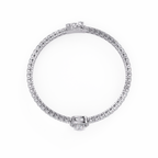 Diamond Halo Tennis Bracelet