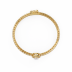 Diamond Halo Tennis Bracelet
