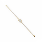 Emerald Cut Diamond Tennis Bracelet