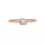 Emerald Cut Diamond Tennis Bracelet