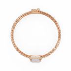 Emerald Cut Diamond Tennis Bracelet